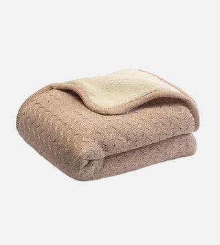 Sherpa Bamboo Knit Throw