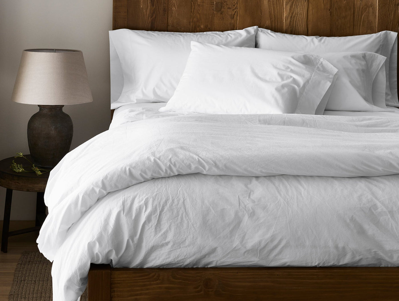 300 Thread Count Organic Percale Duvet Cover