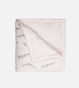 Bamboo Percale Quilt - Wildflowers Petal Pink